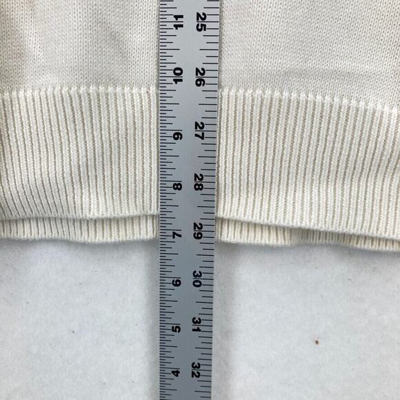 Express Design Studio Cashmere Sweater Women's XL Cream Gray Long Sleeve V Neck - Picture 10 of 14